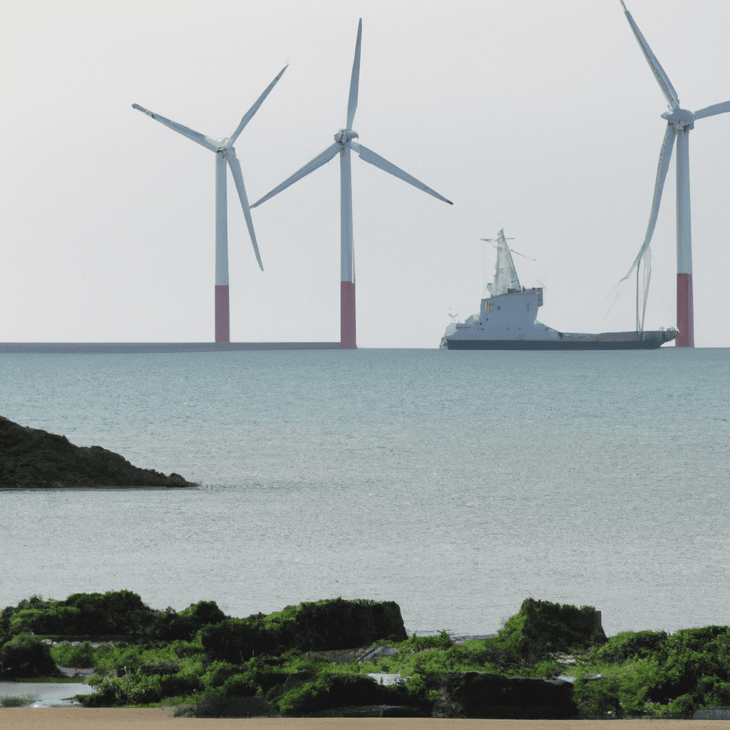 Image représentant des éoliennes offrant une énergie durable aux ports de la côte d'Opale et un renouveau pour la région.